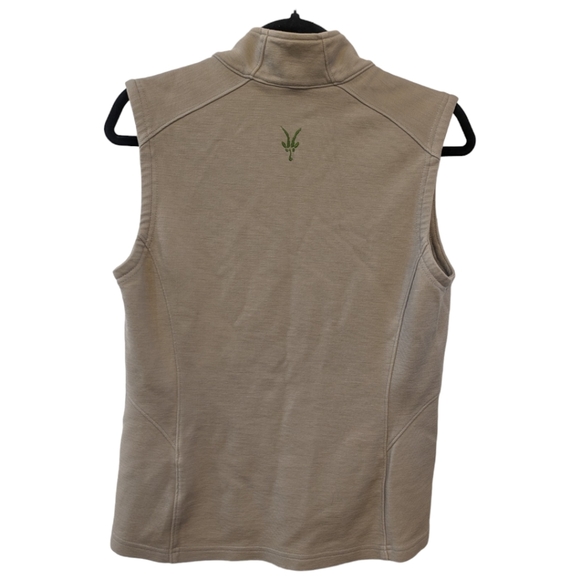 Ibex Tan Merino Wool Zip Vest. Large - Picture 2 of 6